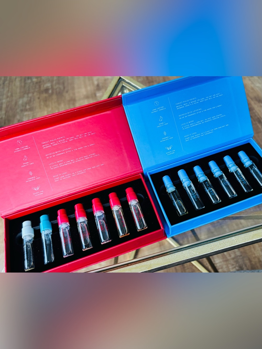 (2) Oakcha Discovery extrait parfum sets (12 bottles total)